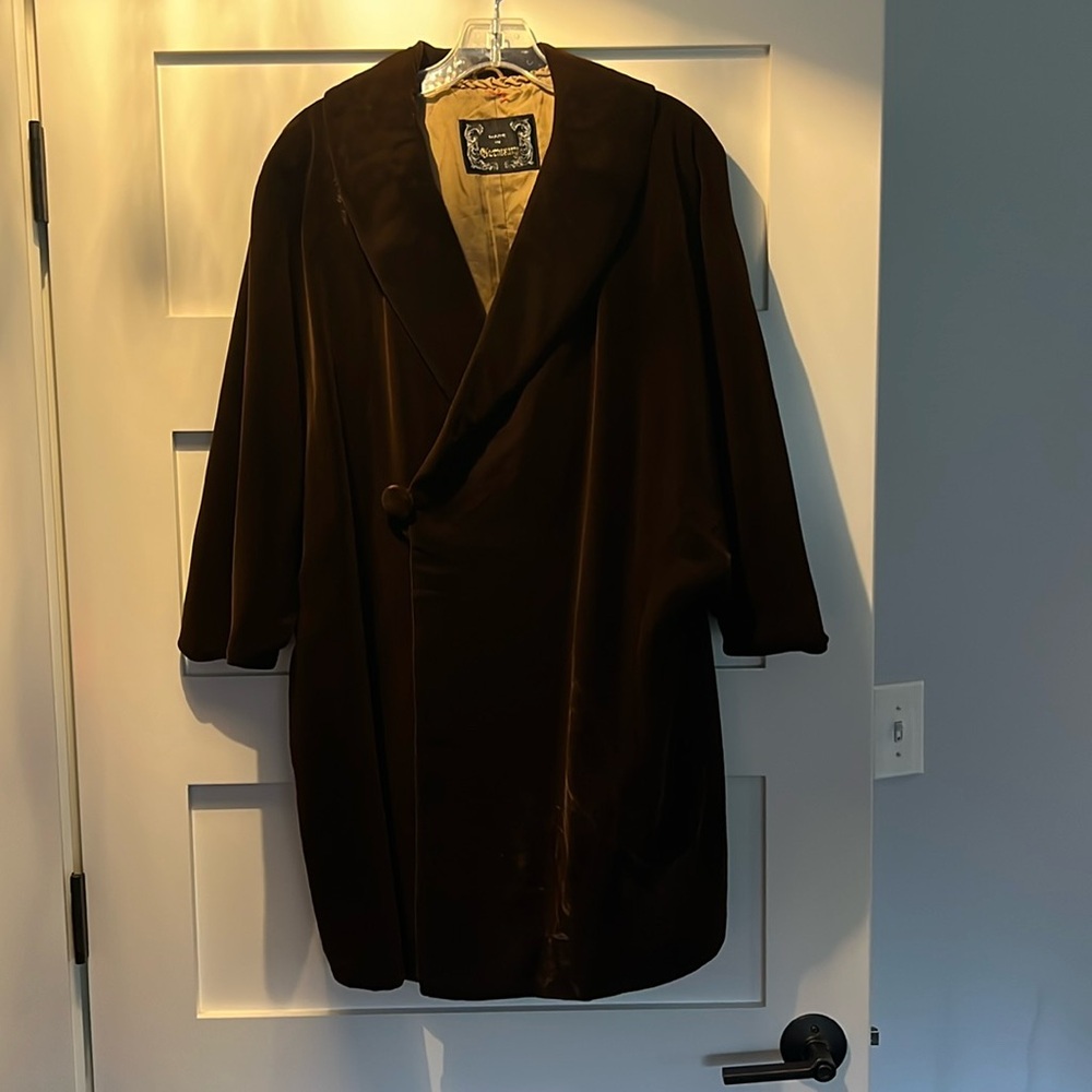 Vintage velvet coat